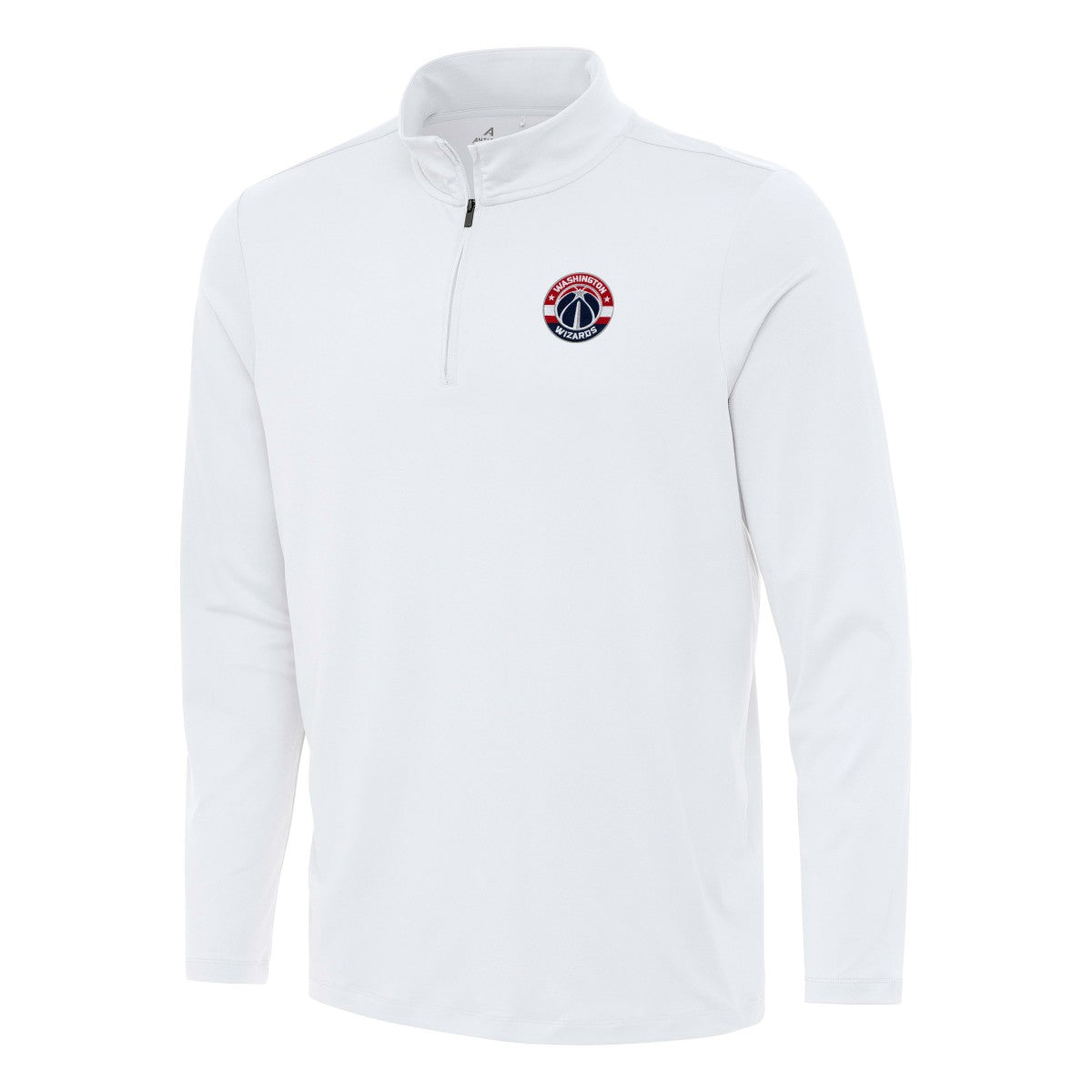 Washington Wizards Antigua Reprocess Quarter-Zip Top White