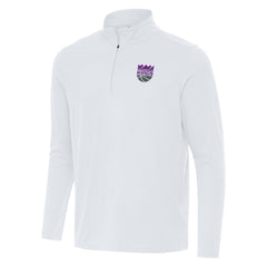 Sacramento Kings Antigua Intent Quarter-Zip Top White