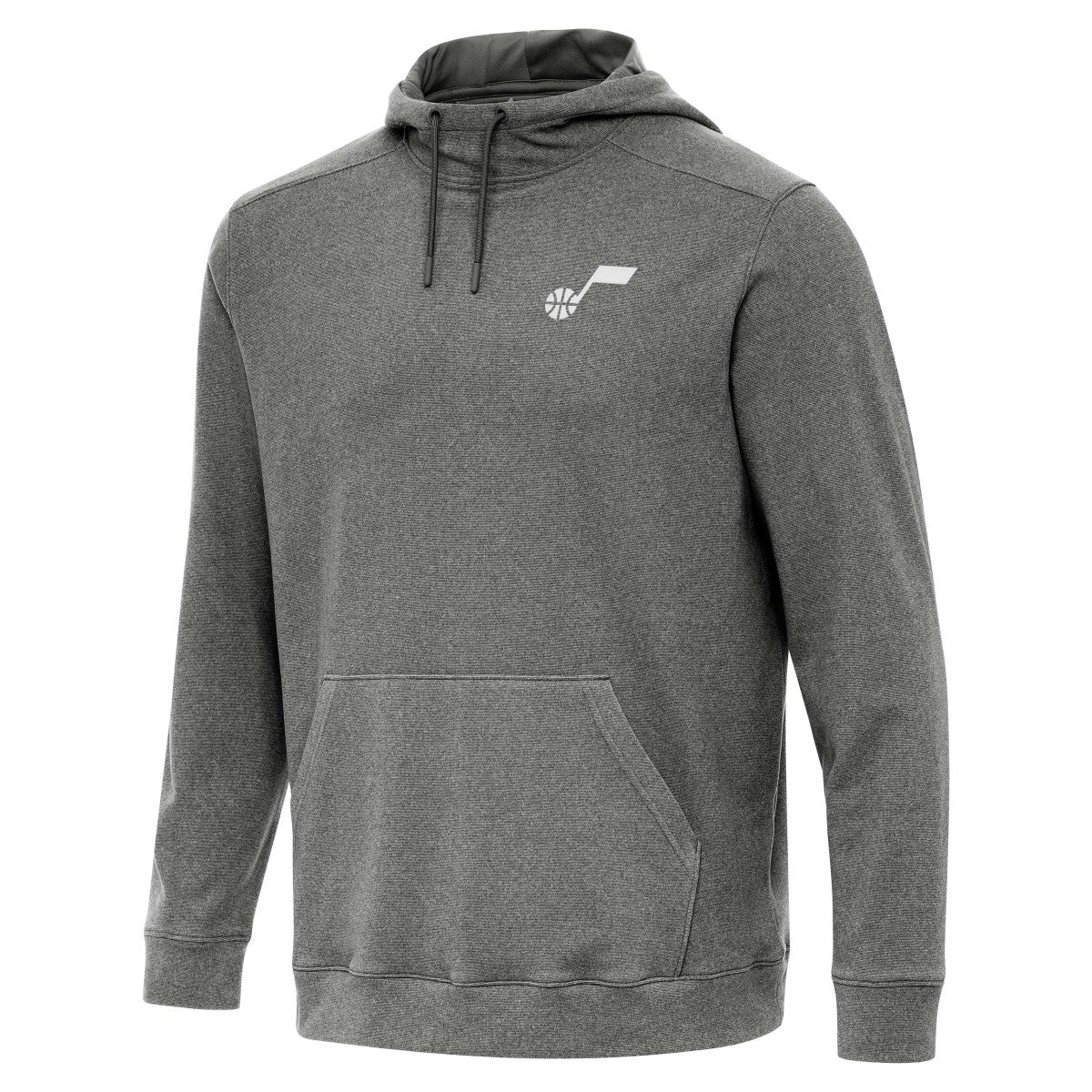 Utah Jazz Antigua Cloud Pullover Hoodie Heather Black