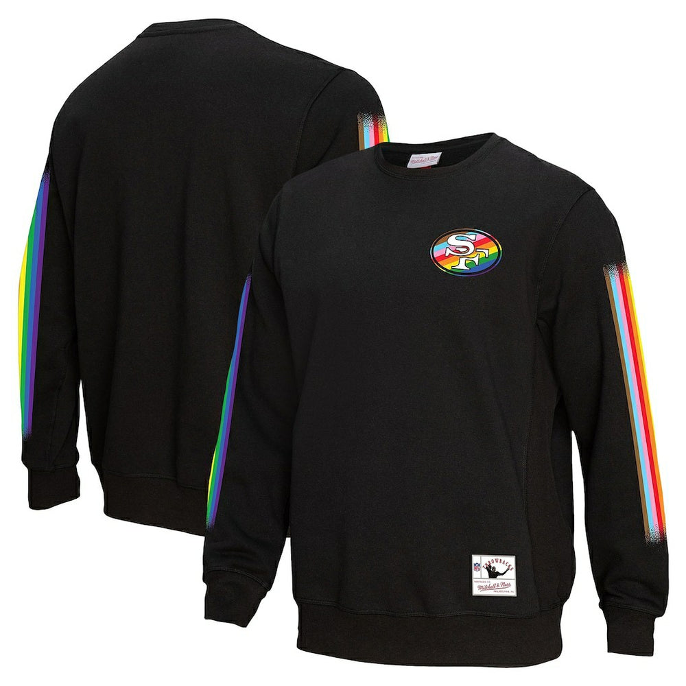 Mitchell & Ness San Francisco 49ers Pride Pullover Sweatshirt Black