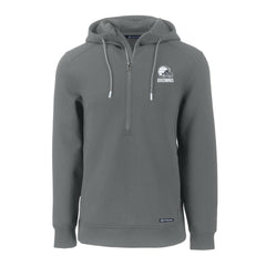 Cleveland Browns Cutter & Buck Roam Eco Recycled Half-Zip Pullover Hoodie Gray