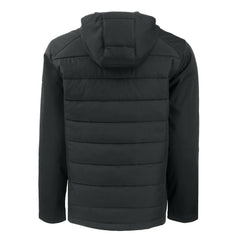 Cleveland Browns Cutter & Buck Evoke Hybrid Eco Softshell Recycled Full-Zip Hooded Jacket Black