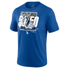 Shohei Ohtani Los Angeles Dodgers Fanatics 50/50 Club T-Shirt - Heather Royal - Fanatics Lifestyle