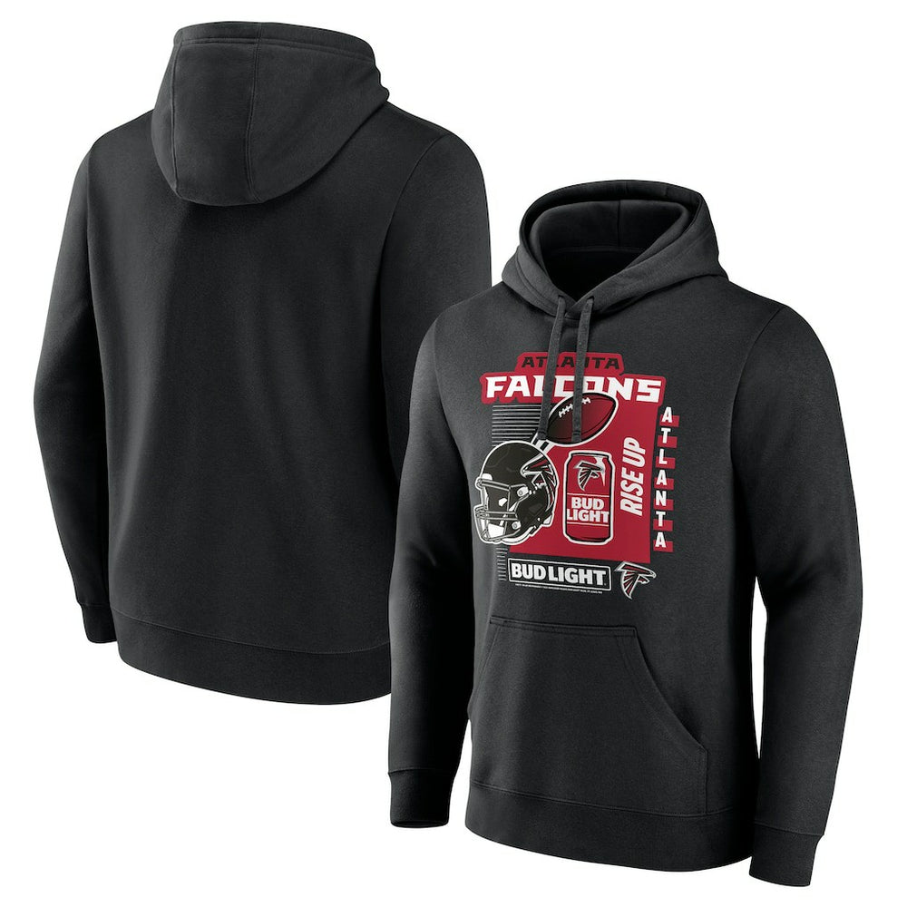 Atlanta Falcons Bud Light Pullover Hoodie Black