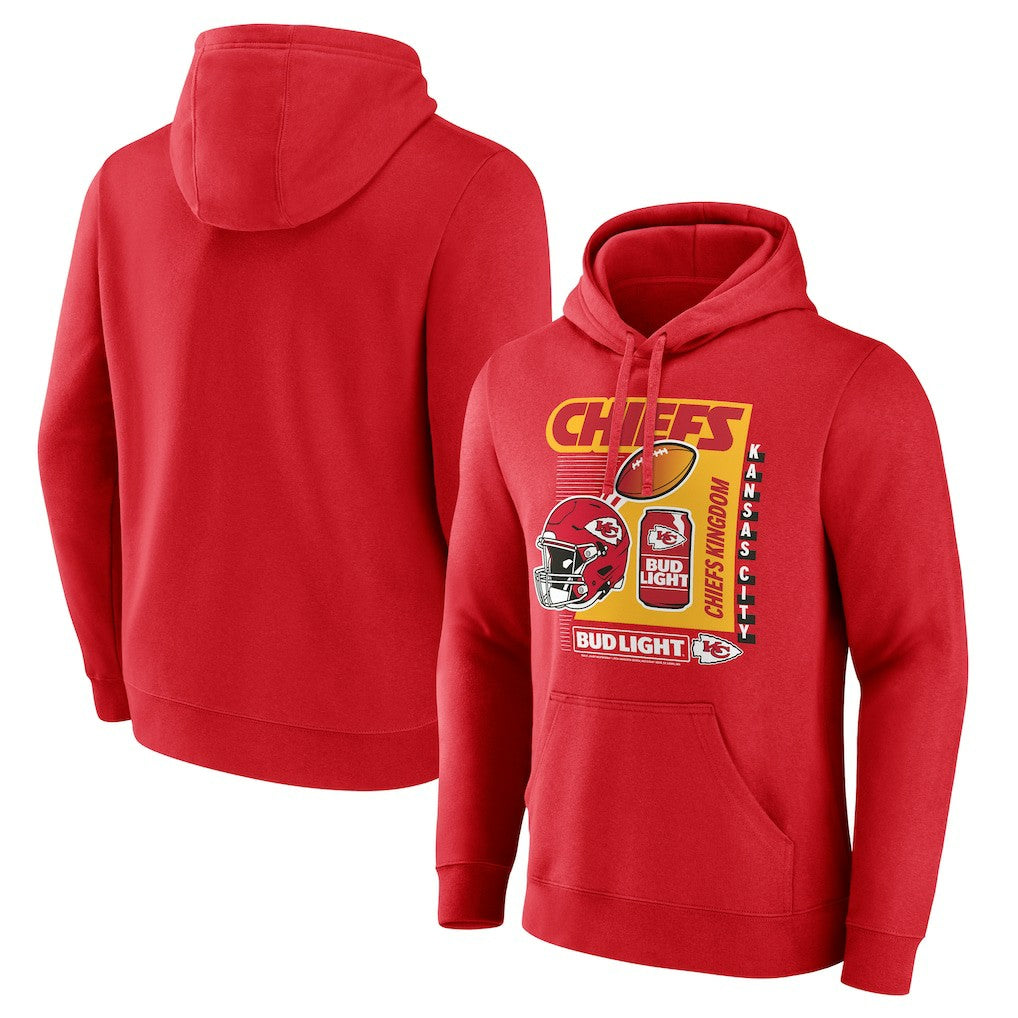 Kansas City Chiefs Bud Light Pullover Hoodie Red