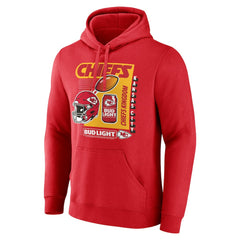Kansas City Chiefs Bud Light Pullover Hoodie Red
