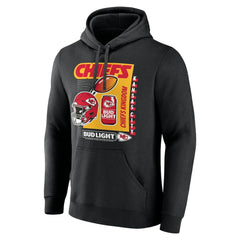 Kansas City Chiefs Bud Light Pullover Hoodie Black