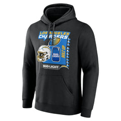 Los Angeles Chargers Bud Light Pullover Hoodie Black