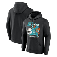 Miami Dolphins Bud Light Pullover Hoodie Black