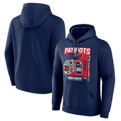 New England Patriots Bud Light Pullover Hoodie Navy