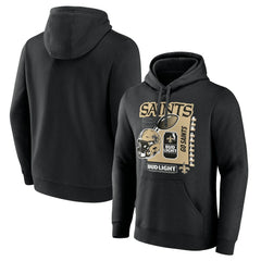 New Orleans Saints Bud Light Pullover Hoodie Black