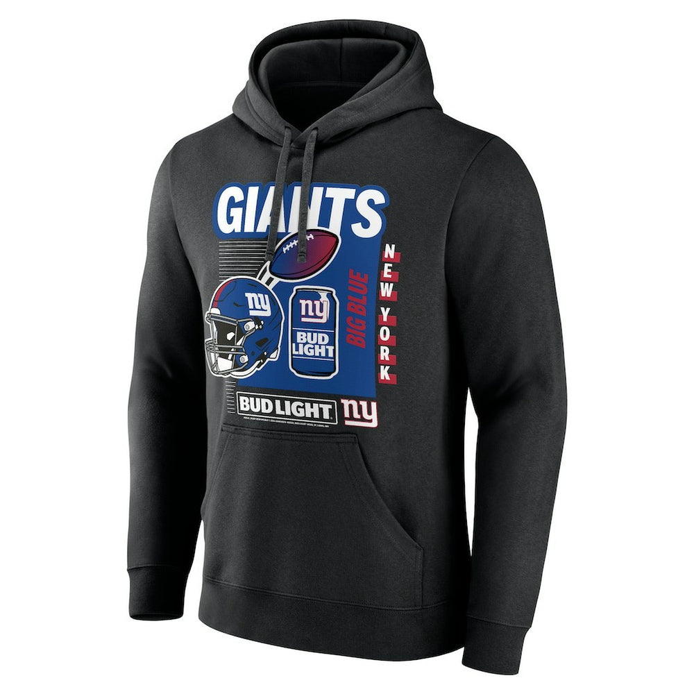 New York Giants Bud Light Pullover Hoodie Black