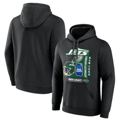 New York Jets Bud Light Pullover Hoodie Black