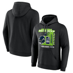 Seattle Seahawks Bud Light Pullover Hoodie Black