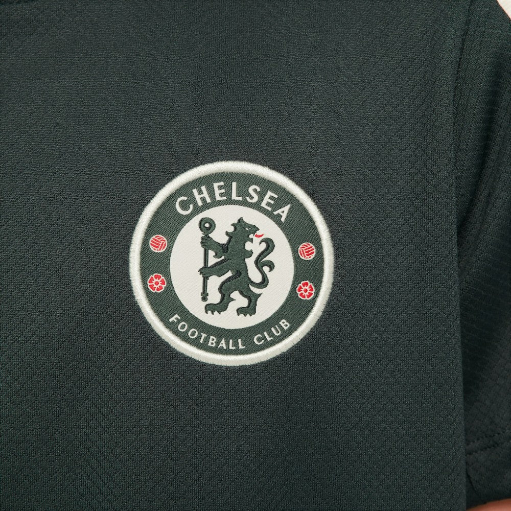 Chelsea Youth 2025/26 Strike Raglan Top Green - Nike
