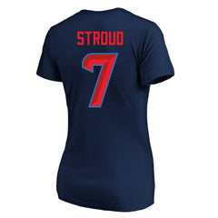 C.J. Stroud Houston Texans Women's Plus Size Fair Catch Name & Number Scoop Neck T-Shirt Navy