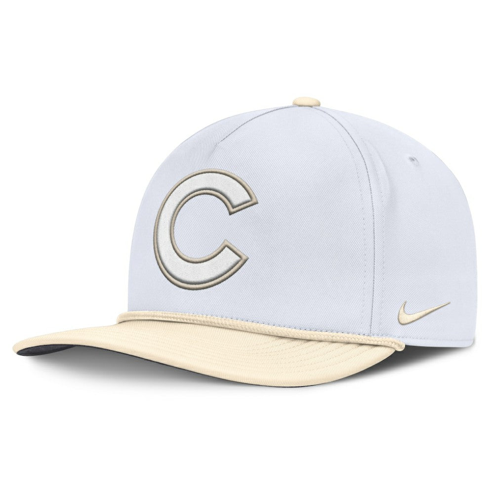 Chicago Cubs Nike Pro Performance Snapback Hat - White/Cream - Nike Lifestyle