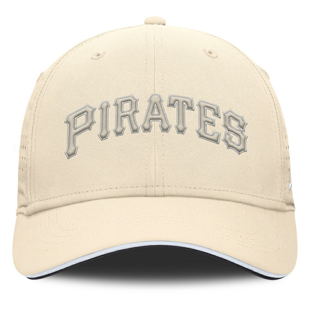 Pittsburgh Pirates Nike Rise Performance Flex Hat - Cream - Nike Lifestyle