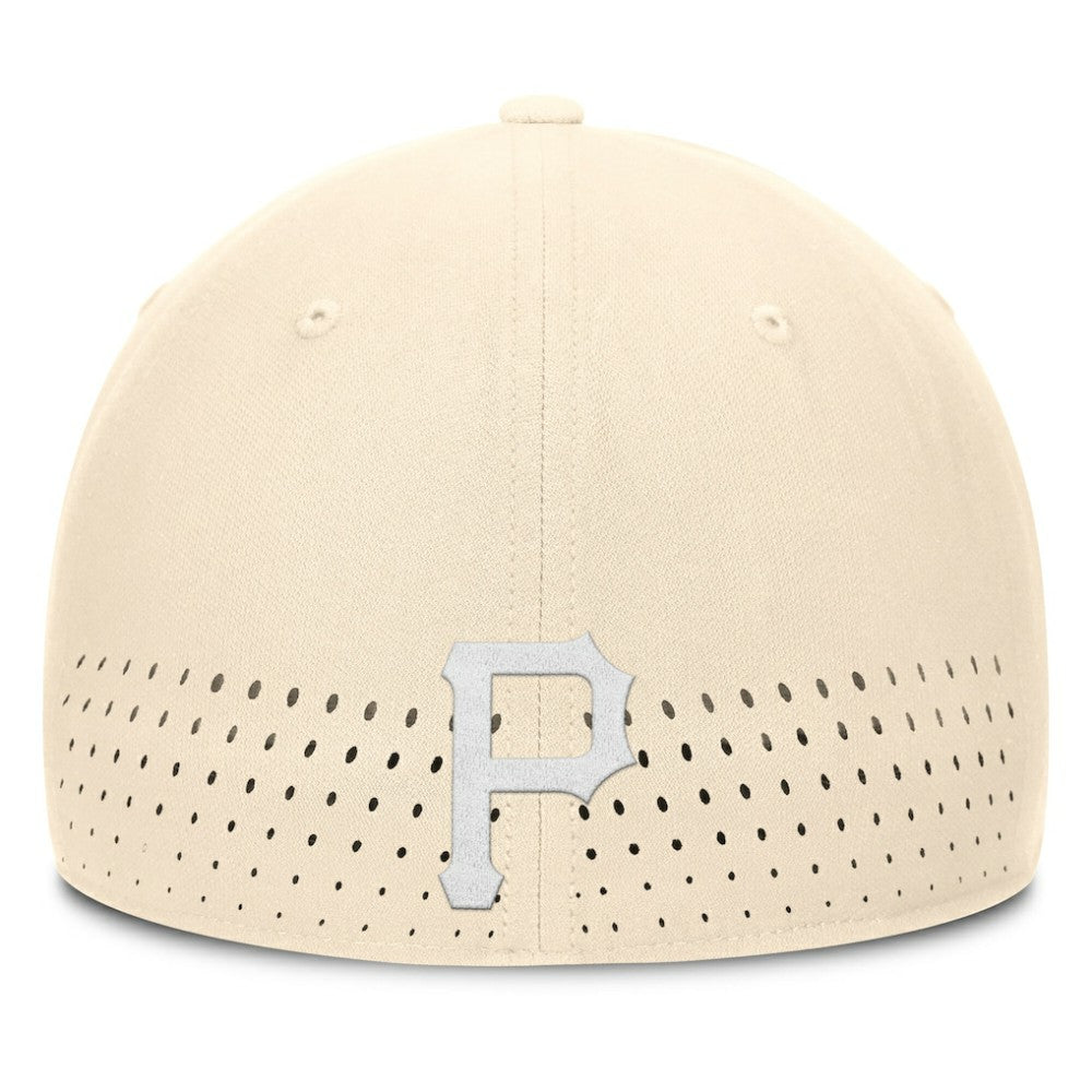 Pittsburgh Pirates Nike Rise Performance Flex Hat - Cream - Nike Lifestyle