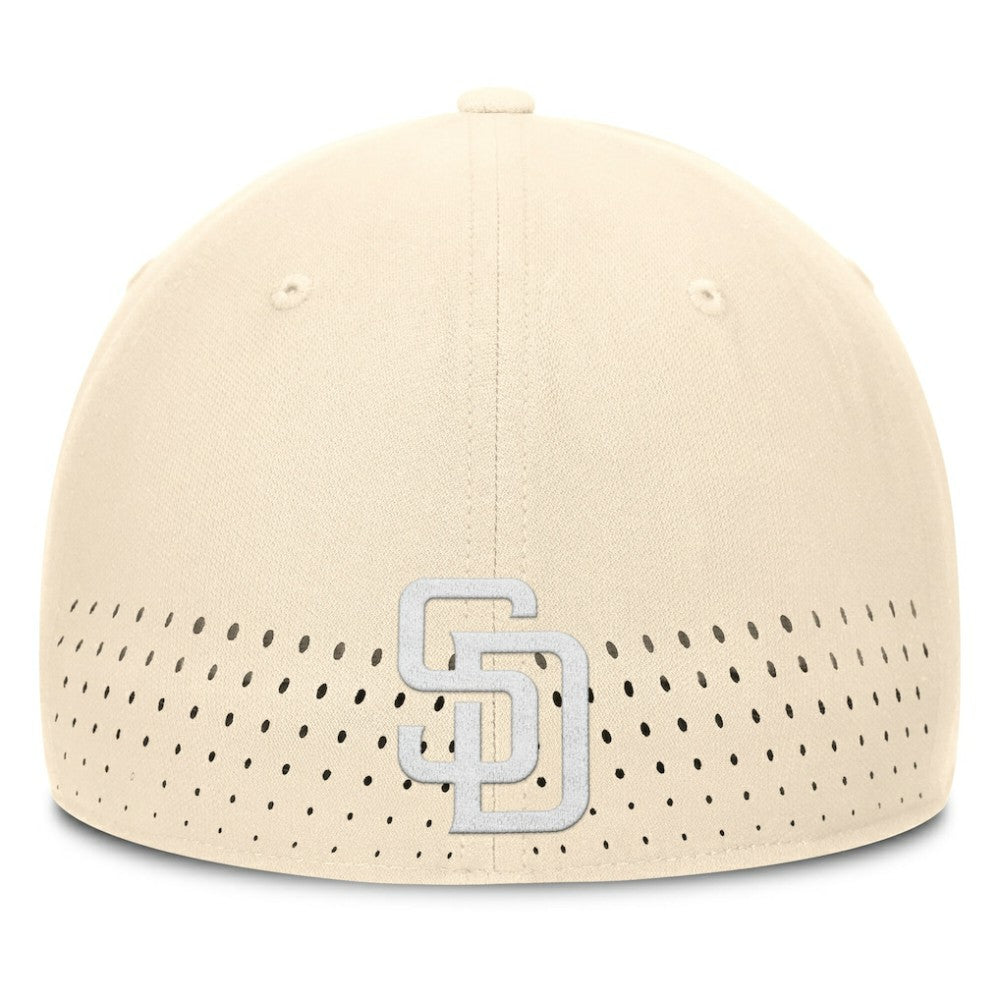 San Diego Padres Nike Rise Performance Flex Hat - Cream - Nike Discount