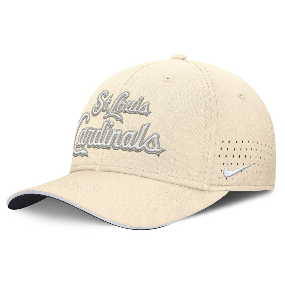 St. Louis Cardinals Nike Rise Performance Flex Hat - Cream - Nike on Sale