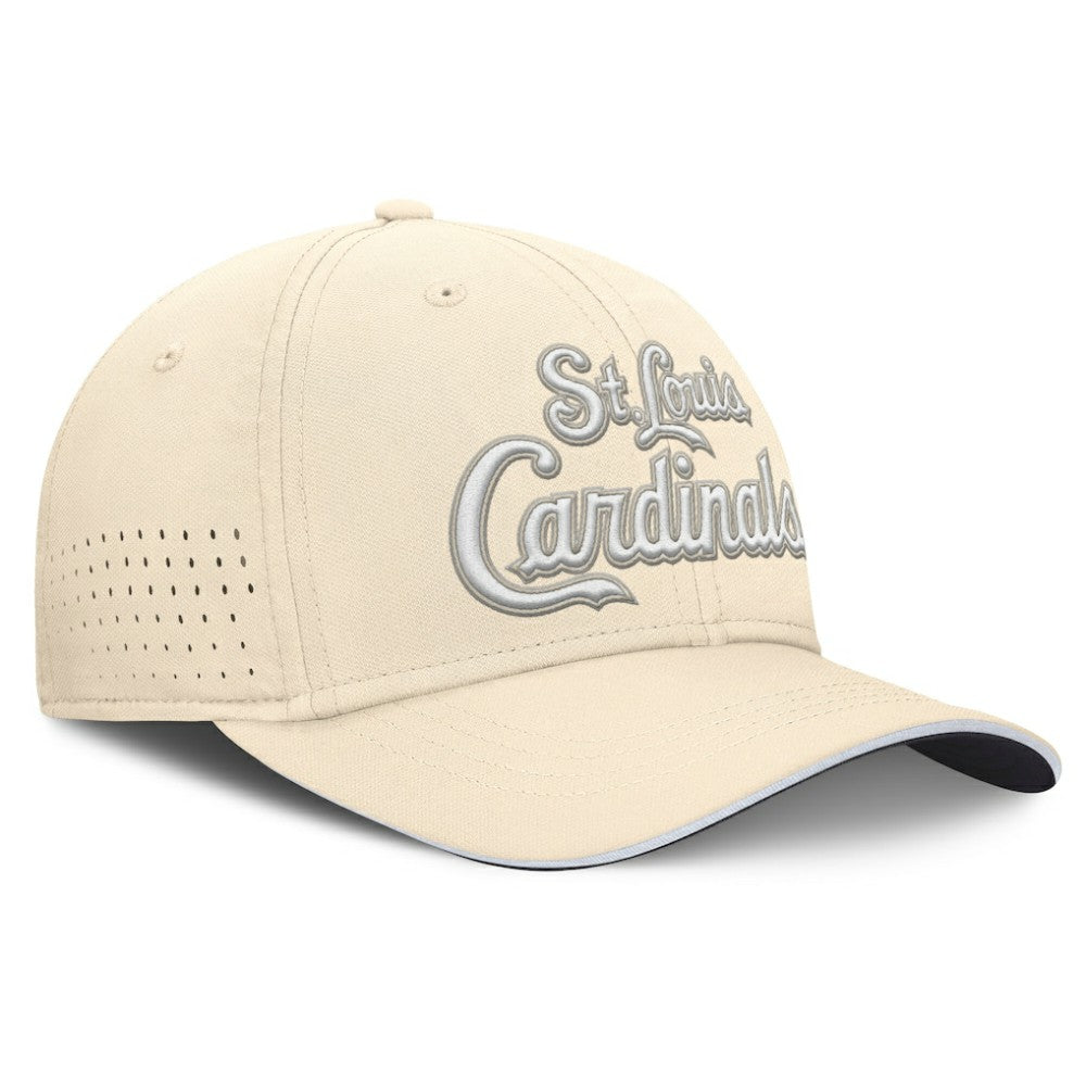St. Louis Cardinals Nike Rise Performance Flex Hat - Cream - Nike on Sale