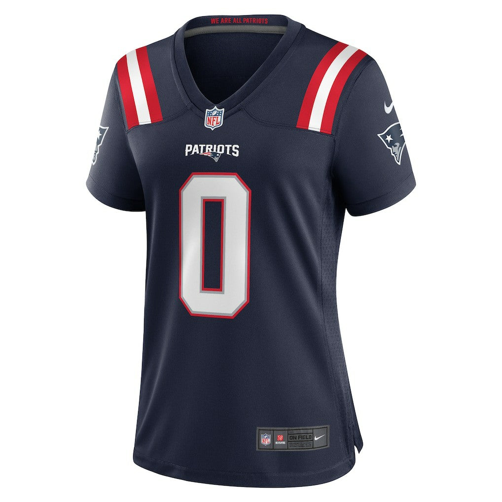Nike Christian Gonzalez New England Patriots Women's Team Game Jersey Navy