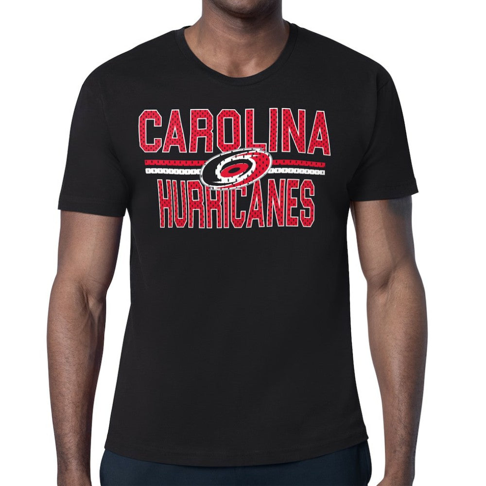 Carolina Hurricanes Starter Mesh Look Team Name T-Shirt - Black - NHL 202296536