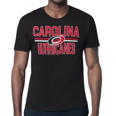 Carolina Hurricanes Starter Mesh Look Team Name T-Shirt - Black - NHL 202296536
