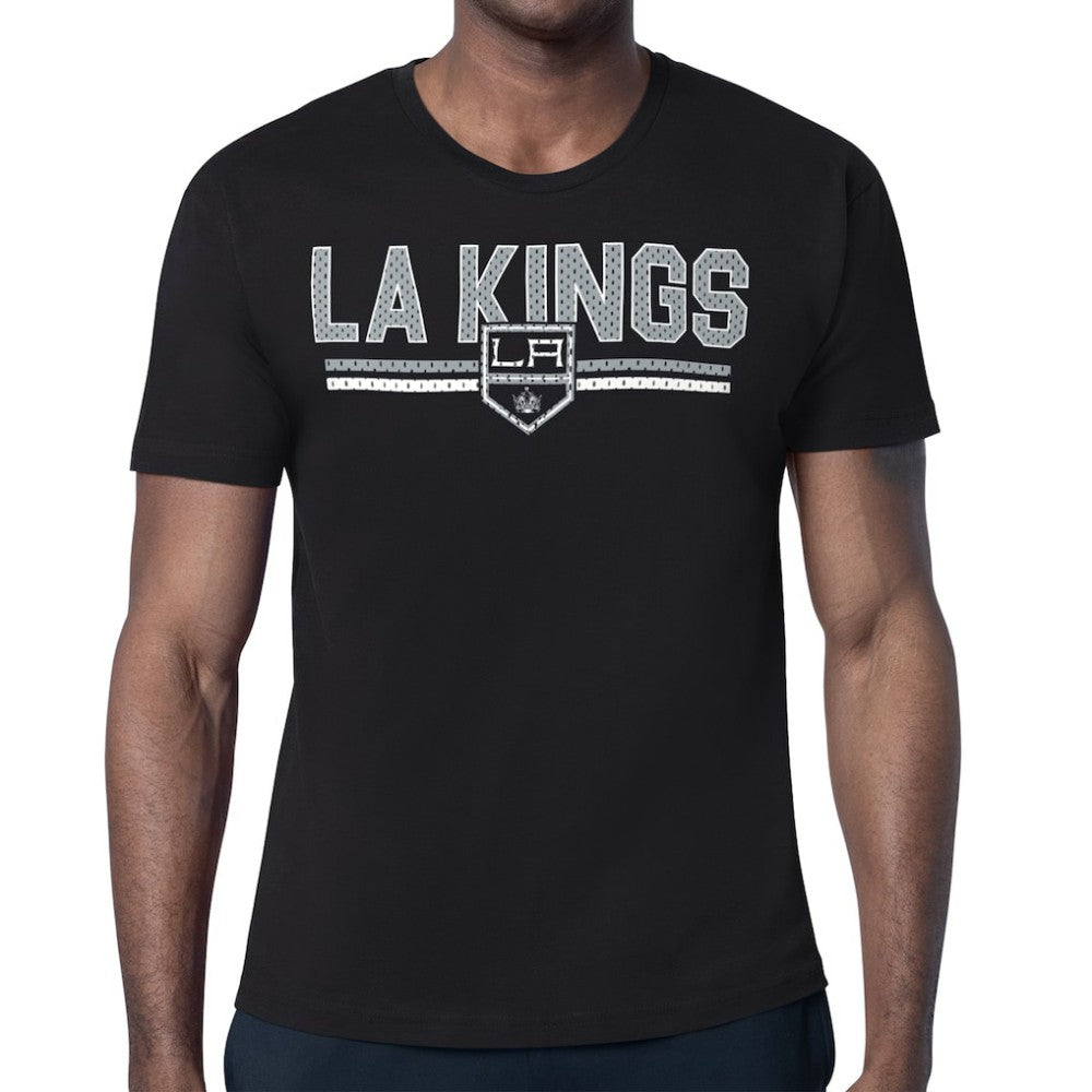 Los Angeles Kings Starter Mesh Look Team Name T-Shirt - Black - NHL 202296537