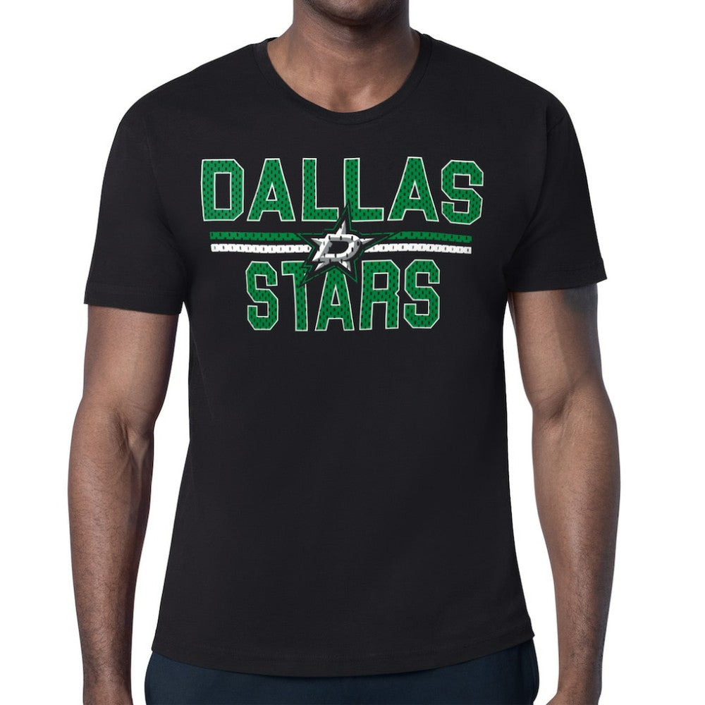 Dallas Stars Starter Mesh Look Team Name T-Shirt - Black - NHL 202296540