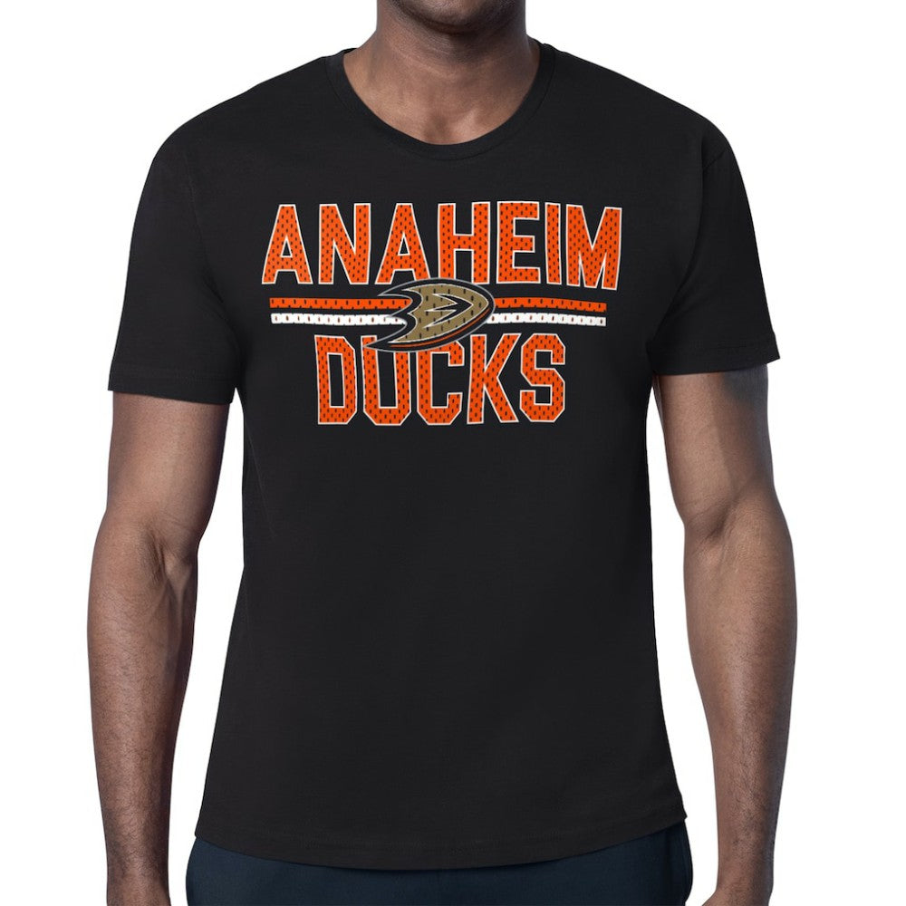 Anaheim Ducks Starter Mesh Look Team Name T-Shirt - Black - NHL 202296553