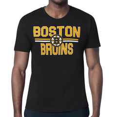 Boston Bruins Starter Mesh Look Team Name T-Shirt - Black - NHL 202296554