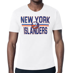 New York Islanders Starter Mesh Look Team Name T-Shirt - White - NHL 202296558