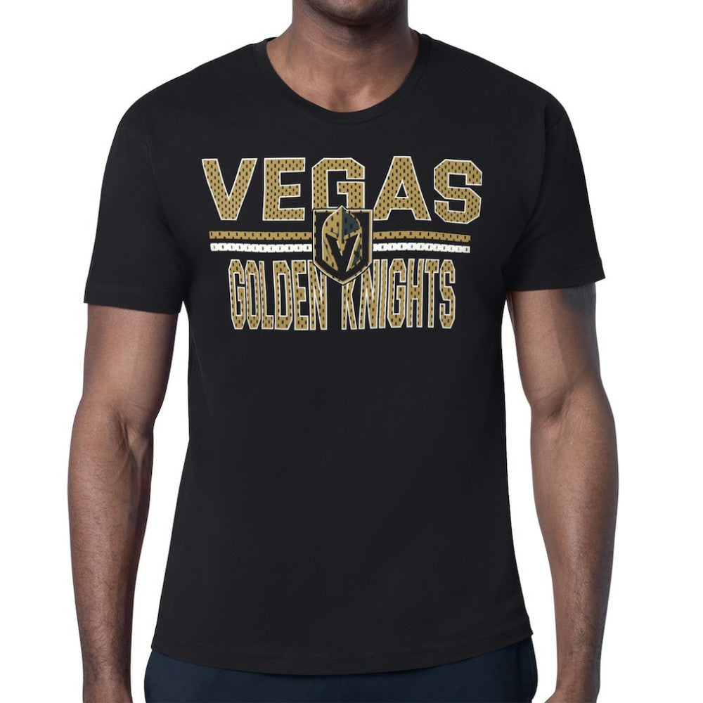 Vegas Golden Knights Starter Mesh Look Team Name T-Shirt - Black - NHL 202296563