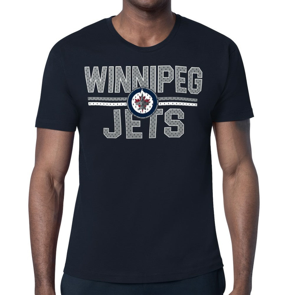 Winnipeg Jets Starter Mesh Look Team Name T-Shirt - Navy - NHL 202296584
