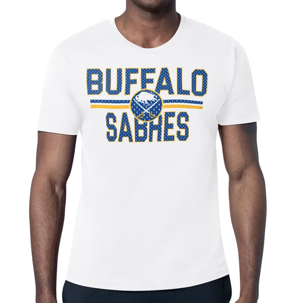 Buffalo Sabres Starter Mesh Look Team Name T-Shirt - White - NHL 202296619