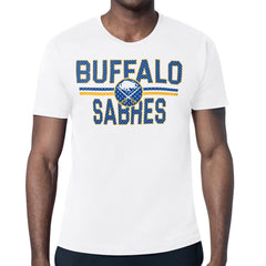 Buffalo Sabres Starter Mesh Look Team Name T-Shirt - White - NHL 202296619