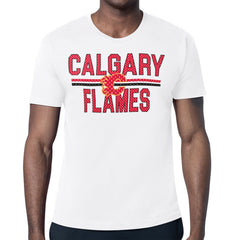 Calgary Flames Starter Mesh Look Team Name T-Shirt - White - NHL 202296620