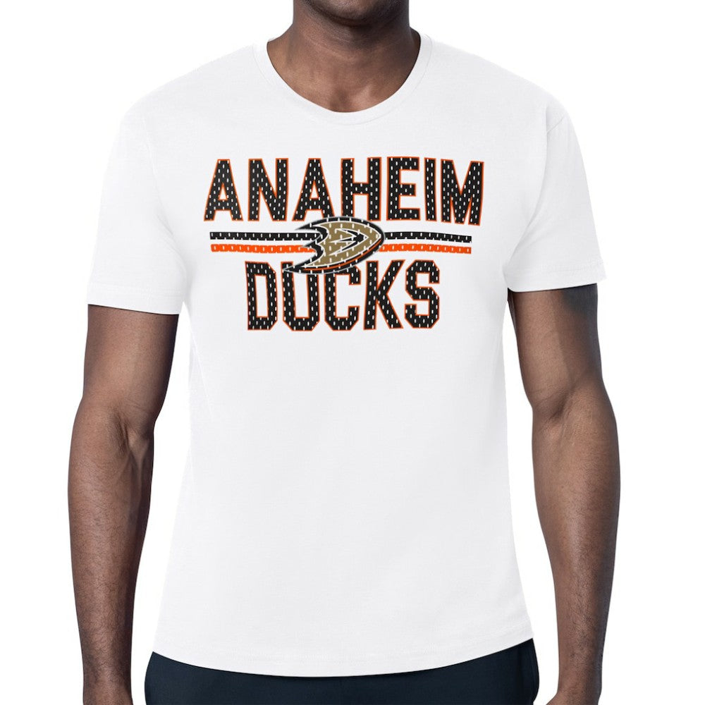 Anaheim Ducks Starter Mesh Look Team Name T-Shirt - White - NHL 202296621