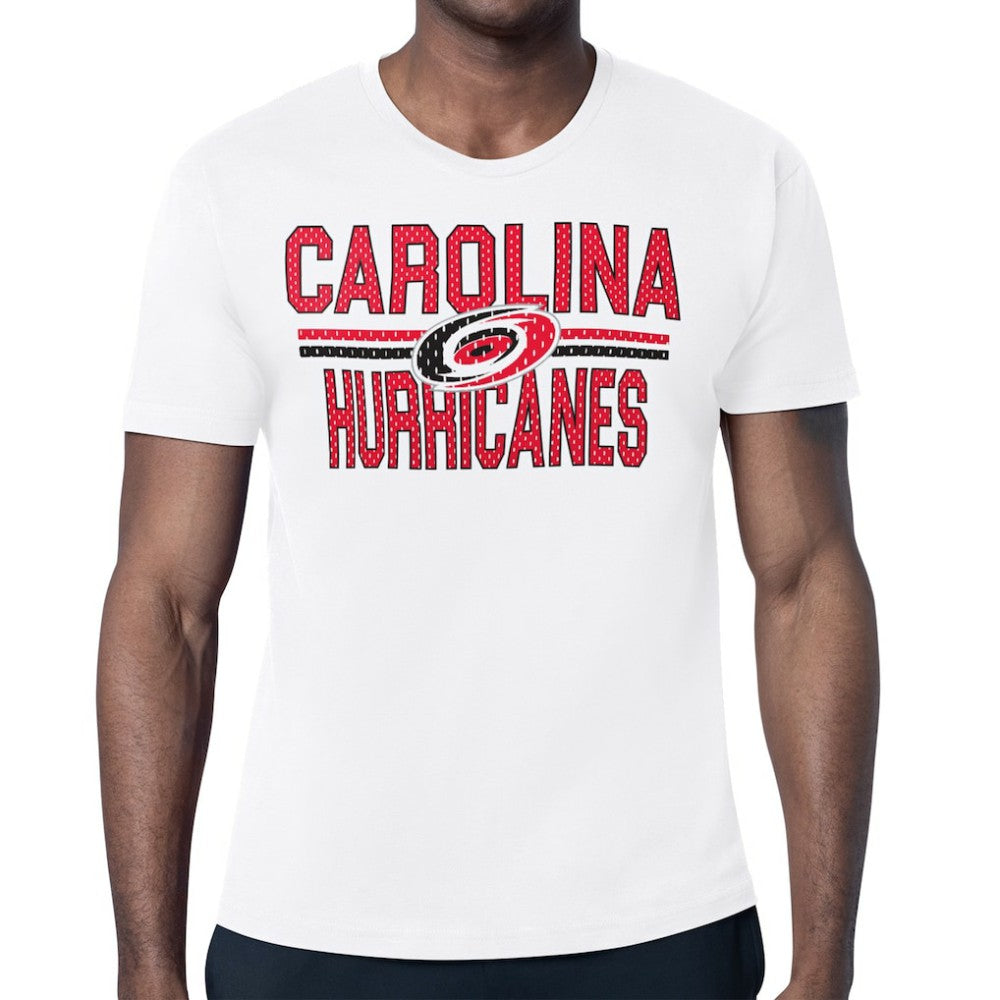 Carolina Hurricanes Starter Mesh Look Team Name T-Shirt - White - NHL 202296622