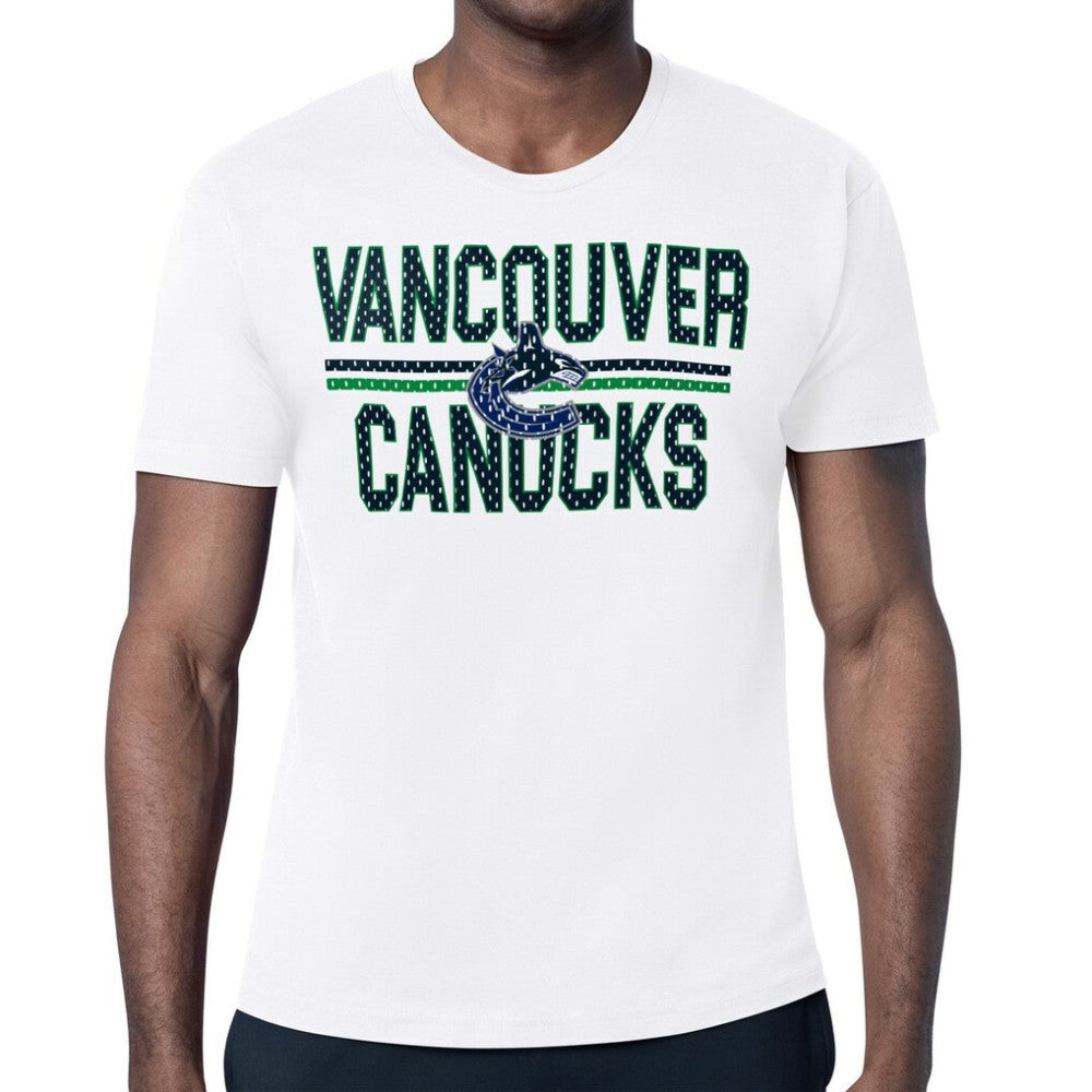 Vancouver Canucks Starter Mesh Look Team Name T-Shirt - White - NHL 202296629