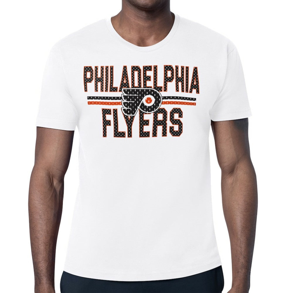 Philadelphia Flyers Starter Mesh Look Team Name T-Shirt - White - NHL 202296634