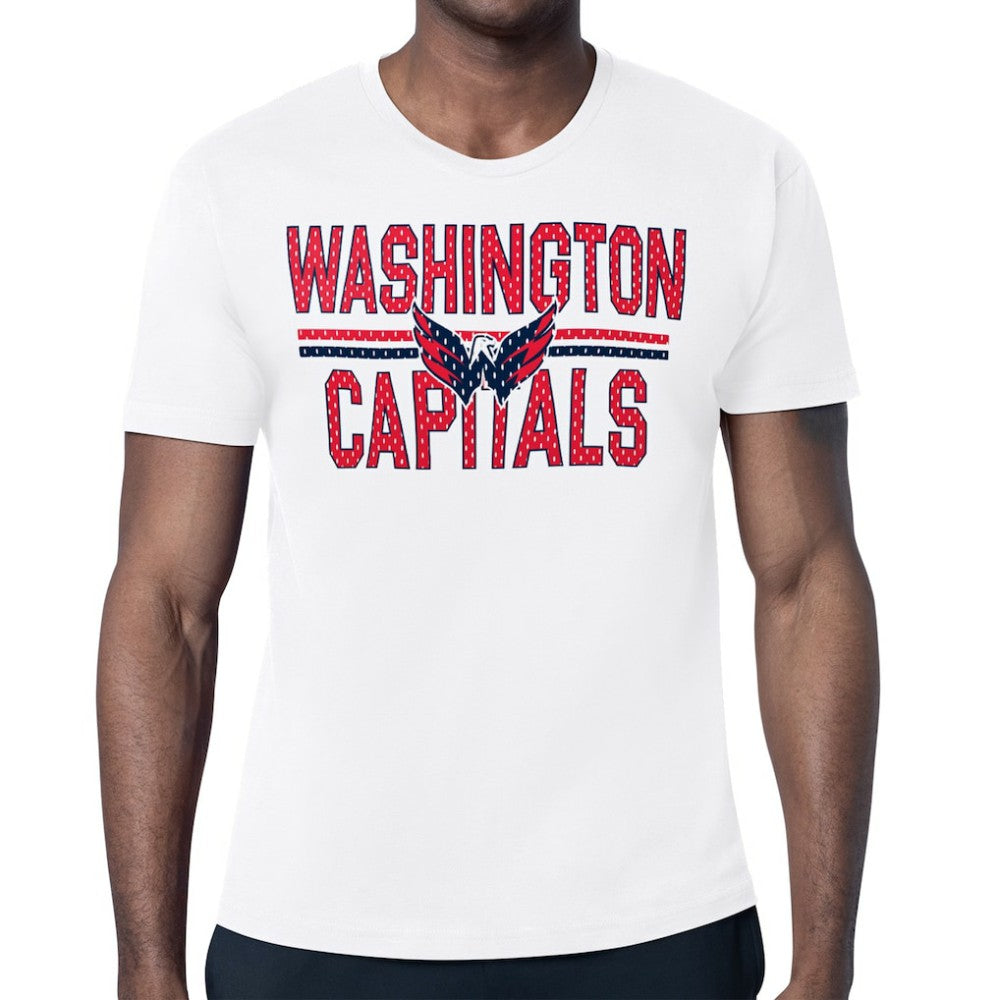 Washington Capitals Starter Mesh Look Team Name T-Shirt - White - NHL 202296636