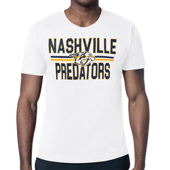 Nashville Predators Starter Mesh Look Team Name T-Shirt - White - NHL 202296641