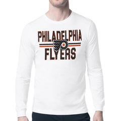 Philadelphia Flyers Starter Mesh Look Team Name Long Sleeve T-Shirt - White - NHL 202296682