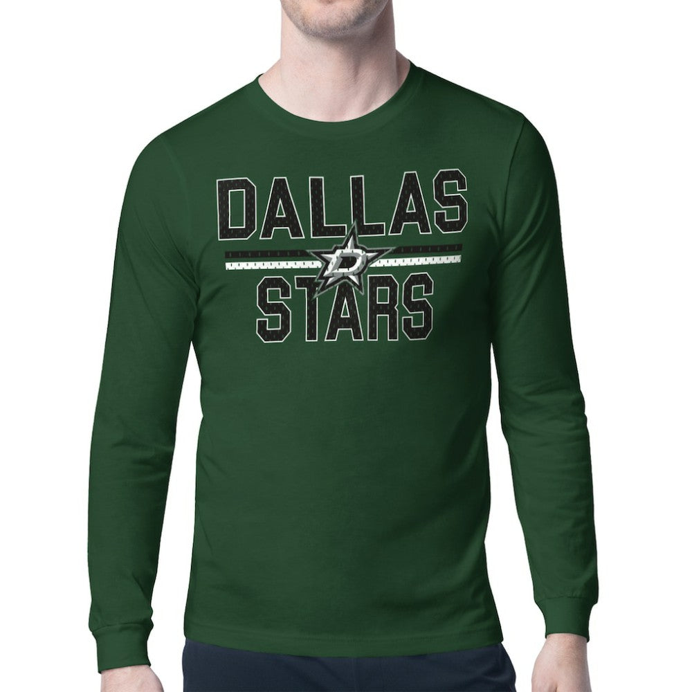 Dallas Stars Starter Mesh Look Team Name Long Sleeve T-Shirt - Green - NHL 202296703