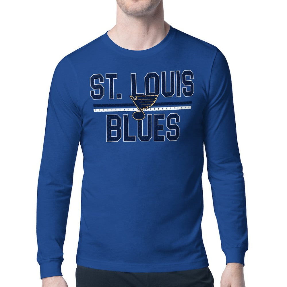 St. Louis Blues Starter Mesh Look Team Name Long Sleeve T-Shirt - Blue - NHL 202296709