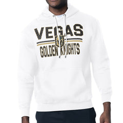 Vegas Golden Knights Starter Mesh Look Team Name Logo Tri-Blend Pullover Hoodie - White - NHL 202296751