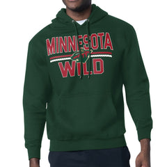 Minnesota Wild Starter Mesh Look Team Name Logo Tri-Blend Pullover Hoodie - Green - NHL 202296775